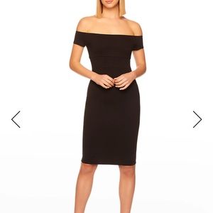 Susana Monaco Off-the-Shoulder Knee-Length Jersey Dress - XS